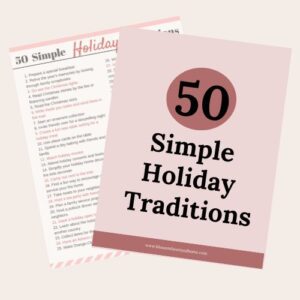 holiday tradition mock up