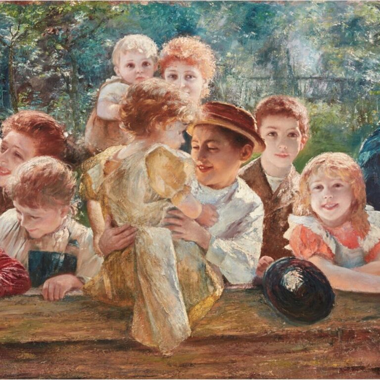 group of happy children