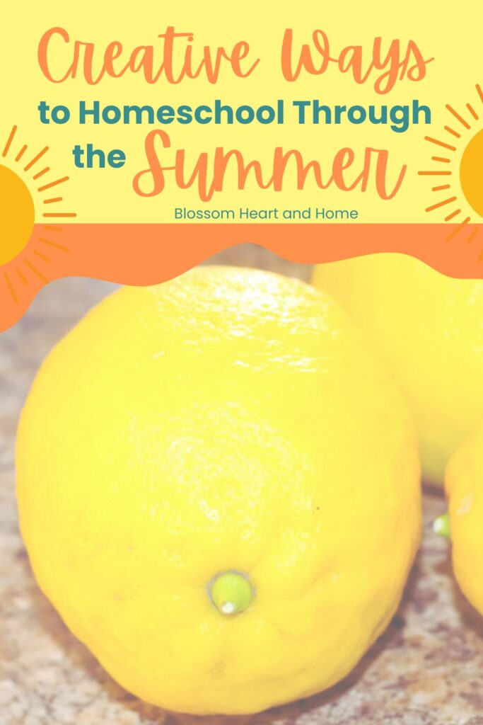 homeschool through the summer